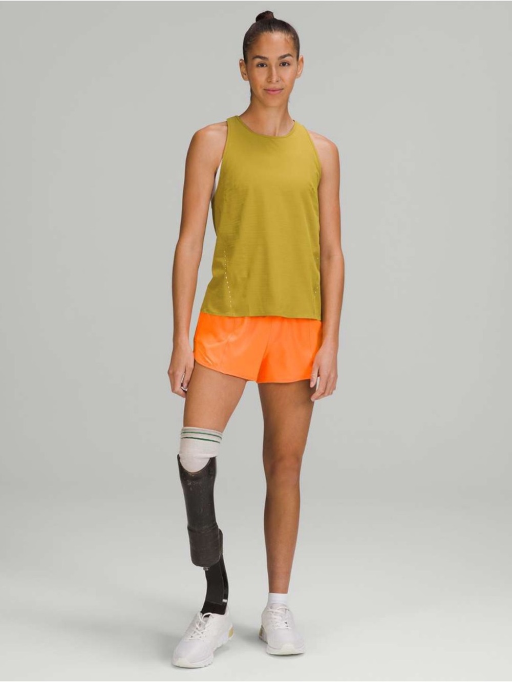 Lululemon Hotty Hot High-Rise Lined Short 2.5" Orange Size 8